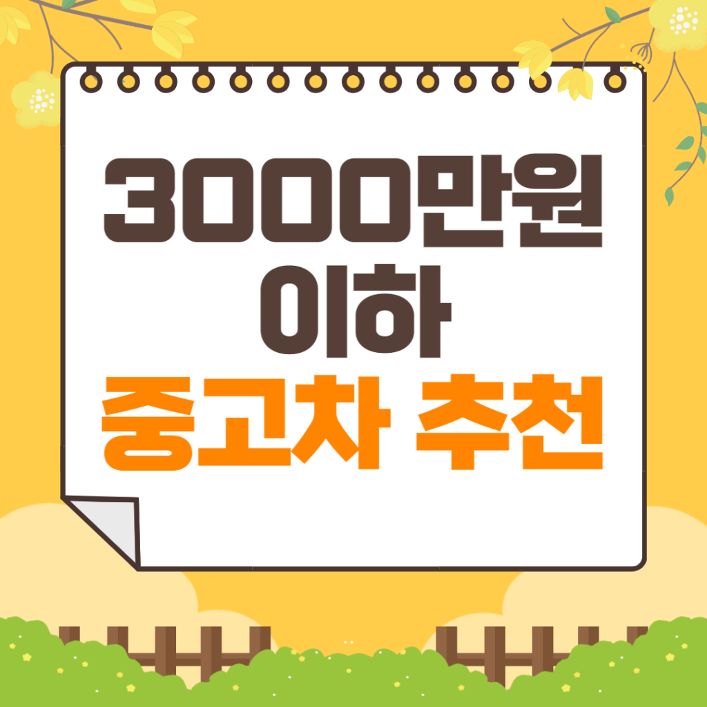 3000만원 이하 중고차 추천 | 기아자동차